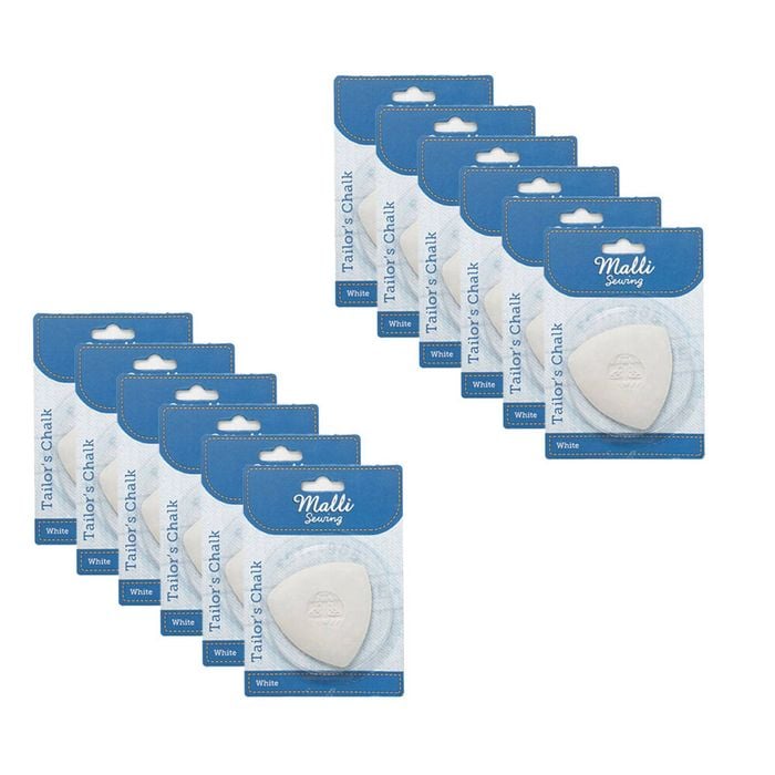 12pk Malli Sewing Tailor's Chalk Temporary Garment Marking Tool 126x6cm Beige
