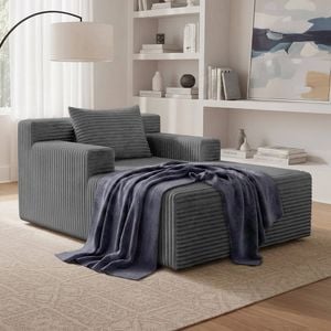 Compressed Chaise Sofa Bed Grey