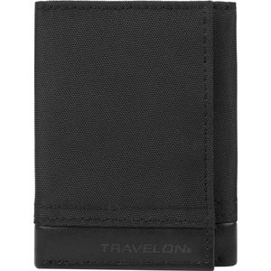 Travelon RFID Blocking Trifold Wallet in Black