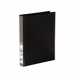 Marbig Clearview A4 4D-Ring Insert Binder 25mm (Black)