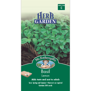 Mr Fothergill's Lemon Basil Herb Seeds
