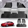 NEW Tesla Model 3 2023-Onwards Heavy Duty 3D All Weather Car Mats Floor Liners Complete Set