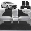 6D Diamond Car Floor Mats for Mazda 3 2019-Current-Full Set-Black-Outback GT