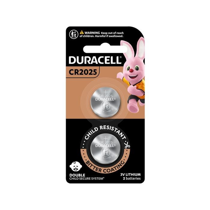 Duracell CR2025 3V Battery - 2 Pack