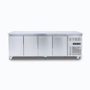 Bromic Under Bench Fridge - 553L -  4 Doors - Stainless Steel