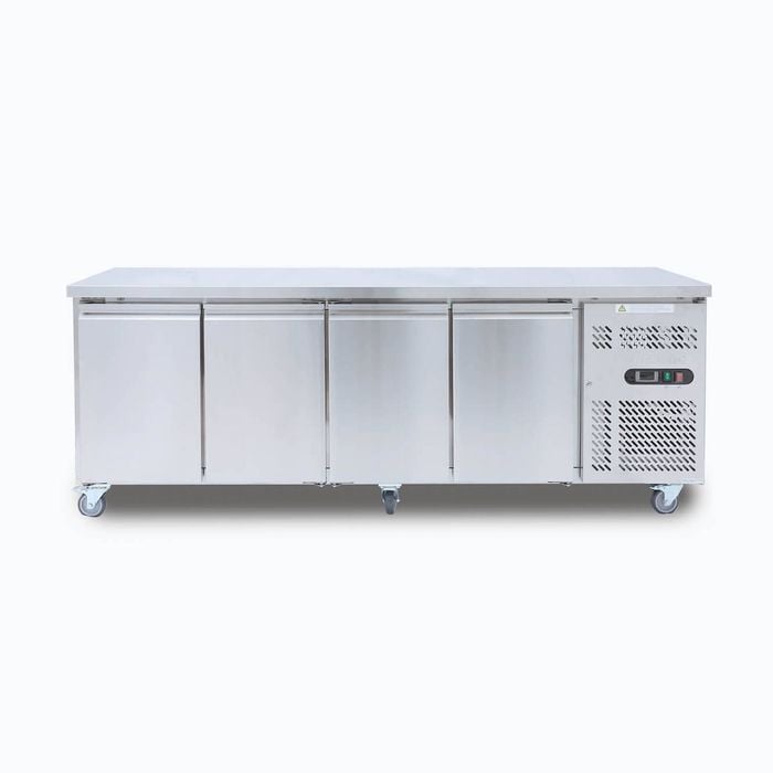 Bromic Under Bench Fridge - 553L -  4 Doors - Stainless Steel