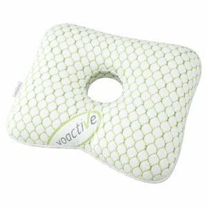 Green Ear Pillow with Hole for Side Sleepers - Pressure Relief Washable Cover