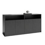 Modern Furniture ARTO 157x80cm Credenza Cabinet - Black Concrete