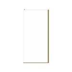 Stein 900 x 2000mm Brushed Brass Project Shower - Return Panel Only