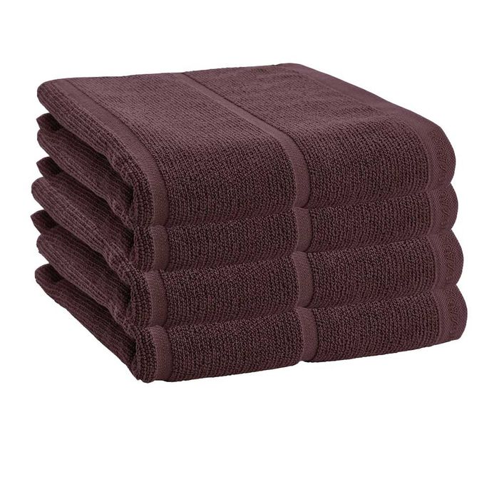 Accessorize ADA 4 Pack Bath Towel - Aubergine