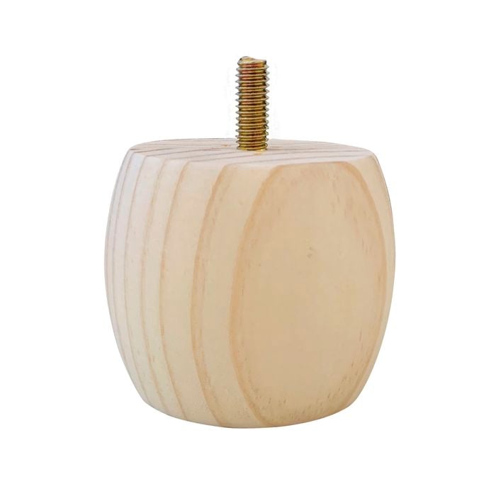 Adoored 70mm Pine Ball Furniture Leg