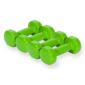 4pk Vinyl Dipped Weighted Dumbbell 1.5kg Home Gym Workout Set