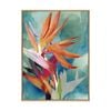 Artey | Vivid Birds of Paradise II - Framed Canvas - Natural Frame - 112 x 150cm