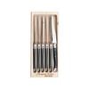 Laguiole Jean Neron 6pc. Round Table Knife Set - Black
