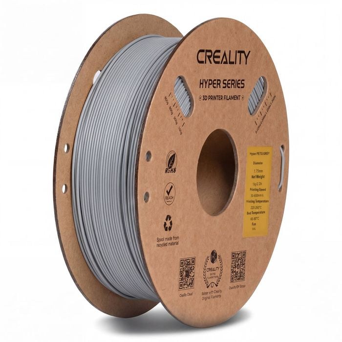 Creality Hyper Petg 3d Printer Filament Waterproof Quick Printing - Gray