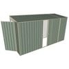 Build-A-Shed 1.2 x 3.7 x 2.0m Tunnel Shed Tunnel Hinged Door with 1 Sliding Side Door - Green