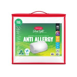 Tontine Sleep Tight Anti-Allergy Quilt Cotton Blend Ultrafibre Fill Super King