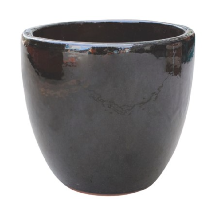 Northcote Pottery 28cm Primo Black Mod Egg Pot