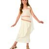 Roman Girl Halloween Costume for Kids Historical Princess Dress Up Outfit Book Day, Medium