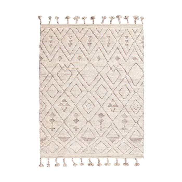 Colorscope sahara diamond contemporary indoor rug ivory/taupe 350x450cm