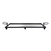 Elegant Collections Black Eliza Large Rectangle Tray