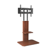 P&P Brown 5-Level Adjustable Heavy Duty TV Floor Stand with Sturdy Bracket for Up to 65" TVs