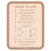 Stylish Pool CPR Sign Beige & Cream Slim