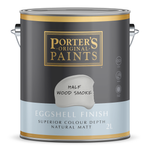 Porter's 2L Half Wood Smoke Eggshell Finish Broadwall Washable Paint