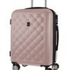 Pierre Cardin 4 Wheel Cabin Hard-shell Tsa Lock Travel Luggage 54cm Rose