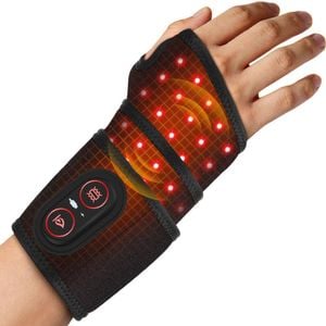 Catzon Cordless Wrist Heating Pad Wrap With 3 Heats And Vibrations Modes