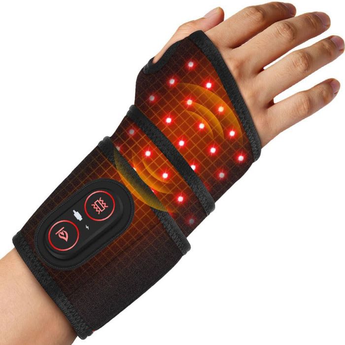 Catzon Cordless Wrist Heating Pad Wrap With 3 Heats And Vibrations Modes