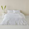 Kas Australia Jumbo Waffle Quilt Cover Set Cotton White Queen