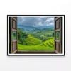 Valley Seen Through a Window  Print 100% Australian Made 90x60cm  (Poster)