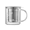 BUYDEEM Teapot Tea Cup With Drain Basket Separation Filter High Borosilicate Glass 350ml CD1001