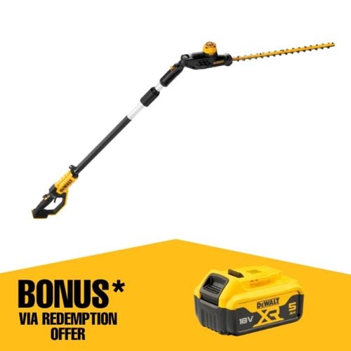 DeWALT 18V XR Cordless Pole Hedge Trimmer DCMPH566N XE Skin Only Bunnings Australia