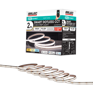 Arlec 2m Grid Connect Smart Dotless CCT COB Strip Light