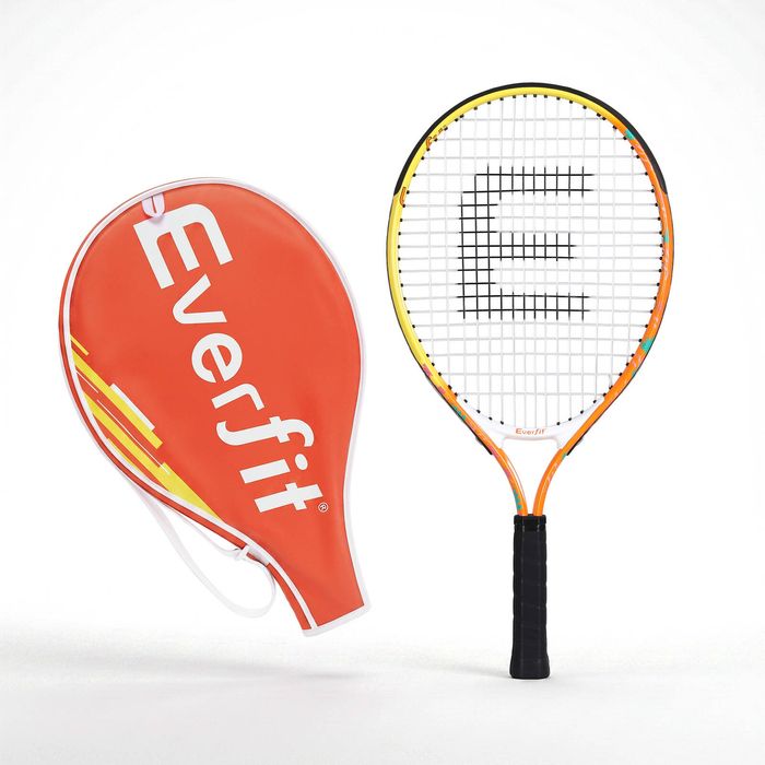 Everfit Tennis Racket Lightweight 200g Orange Racquet with Durable Frame and Comfortable Grip