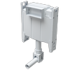Caroma Invisi II Cistern With Adjustable Flush Pipe