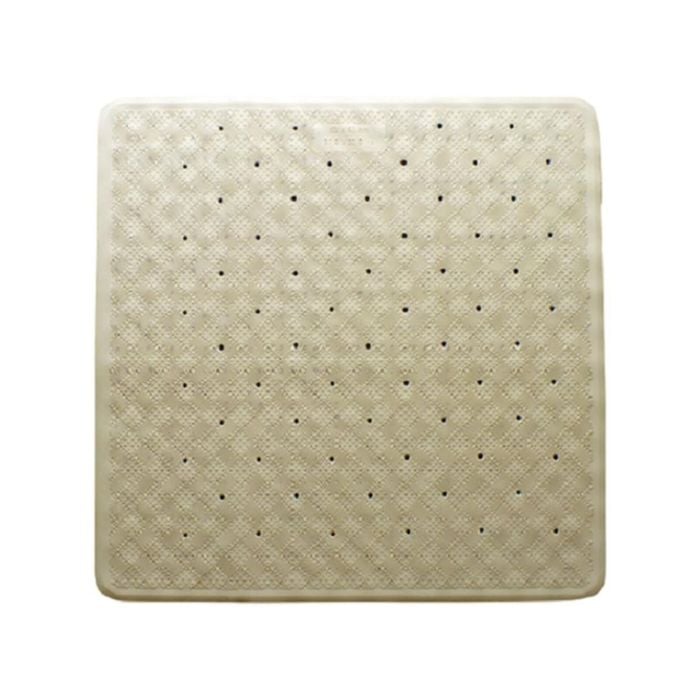 Rubber Shower Mat 54 x 54cm - Beige