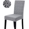 Anyseat Grey Black Writing Design Chair Cover – Elastic Slipcover Anti-Dirt Protector for Dining, Wedding, Hotel & Restaurant
