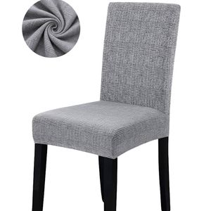 Anyseat Grey Black Writing Design Chair Cover – Elastic Slipcover Anti-Dirt Protector for Dining, Wedding, Hotel & Restaurant