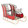 Costway Metal Frame Sleigh Ornament Iron Crafts Christmas Decoration
