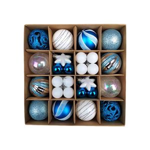 Catzon 42 Pcs Christmas Balls Colored Shatterproof Plastic Baubles for Xmas Party-Set4