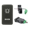 Switch Boss Green LED Push Switch fits Toyota Hilux (2005-2015) 120 Series (2003-2009) - Beacon