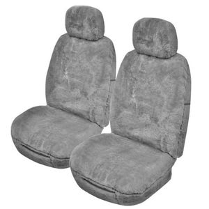 MyCar Sheepskin Seat Covers Universal 25mm Grey