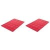 2PK Daily Bake Silicone 24 Cup Macaron Baking Sheet 36x23cm