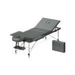 Zenses Massage Table Portable 2 Fold Bed Beauty Therapy 55cm