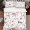3D Pink Floral Quilt Cover Set Bedding Set Pillowcases 57