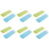 6x 2pc Appetito Easy Release 10 Cube Stick Ice Tray Blue/Lime