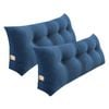 SOGA 2x 120cm Blue Wedge Bed Pillows